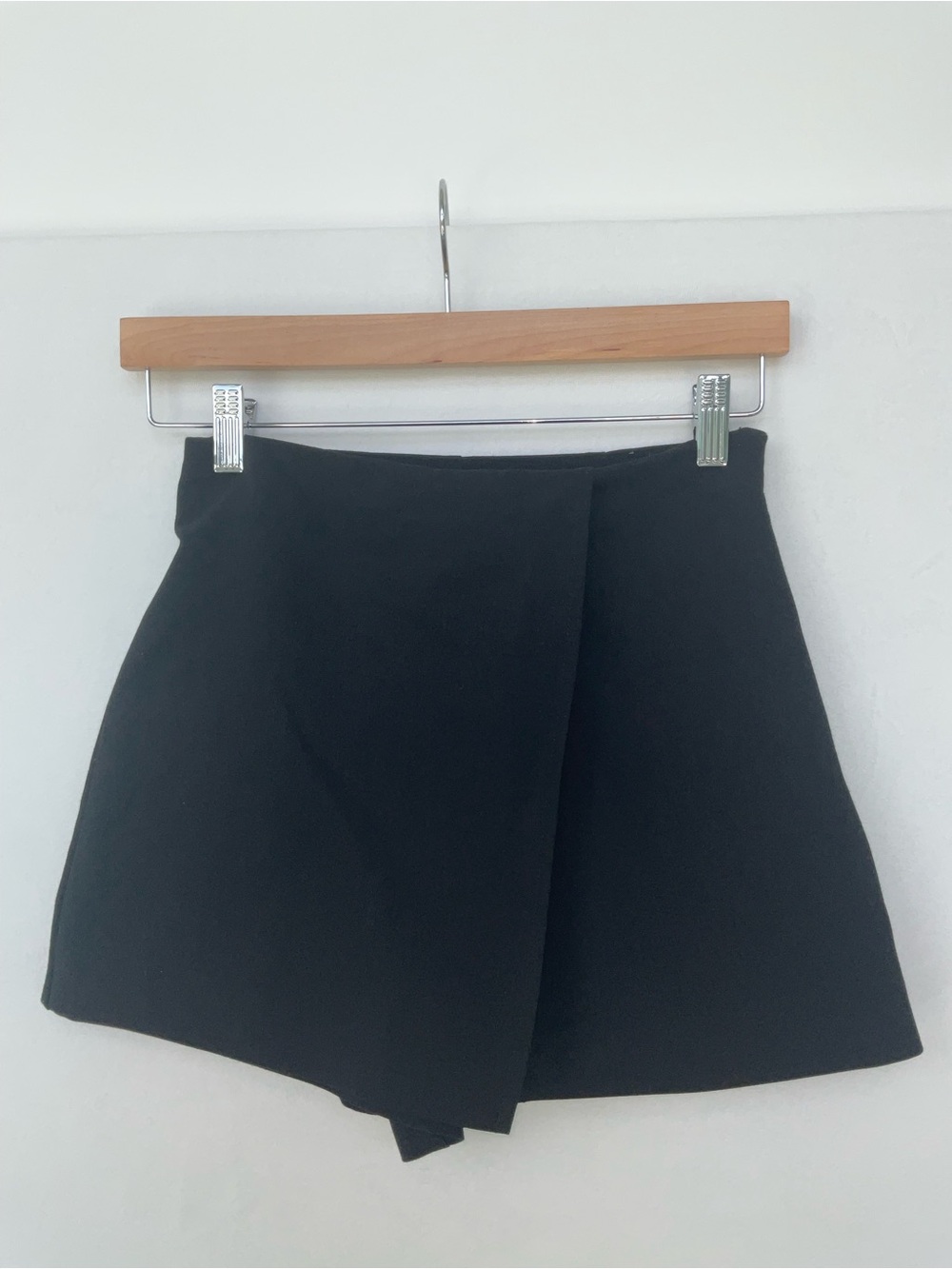 Zara Black Wrap Skort